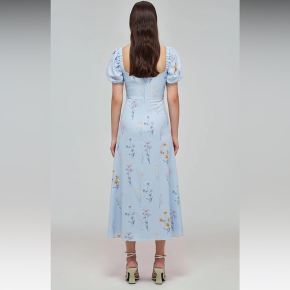 Self Portrait Watercolour Midi Dress - Picture 2 of 9